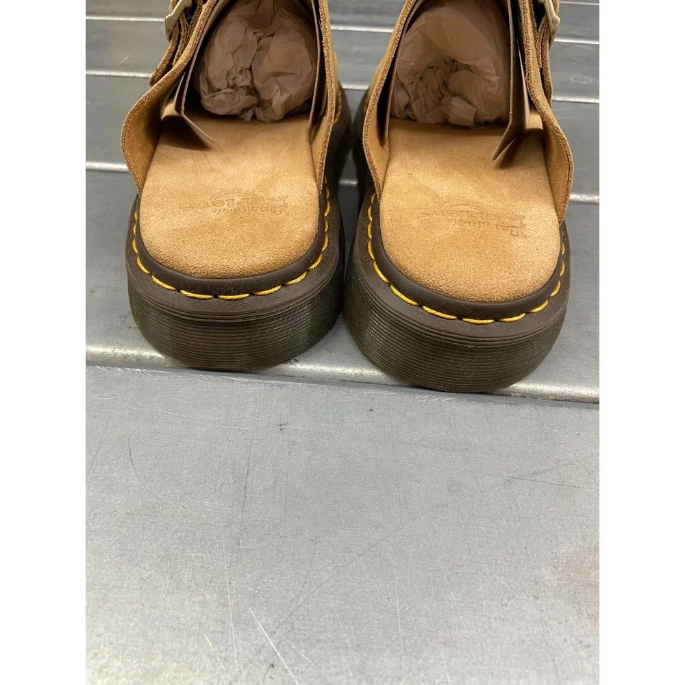 Dr Martens Josef Sandals Mens 12 Savannah Tan Suede Slide‎
